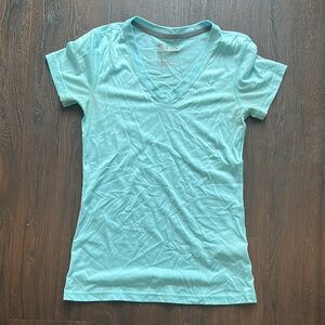 Nike Dry Fit Light Blue V-Neck Women's Top